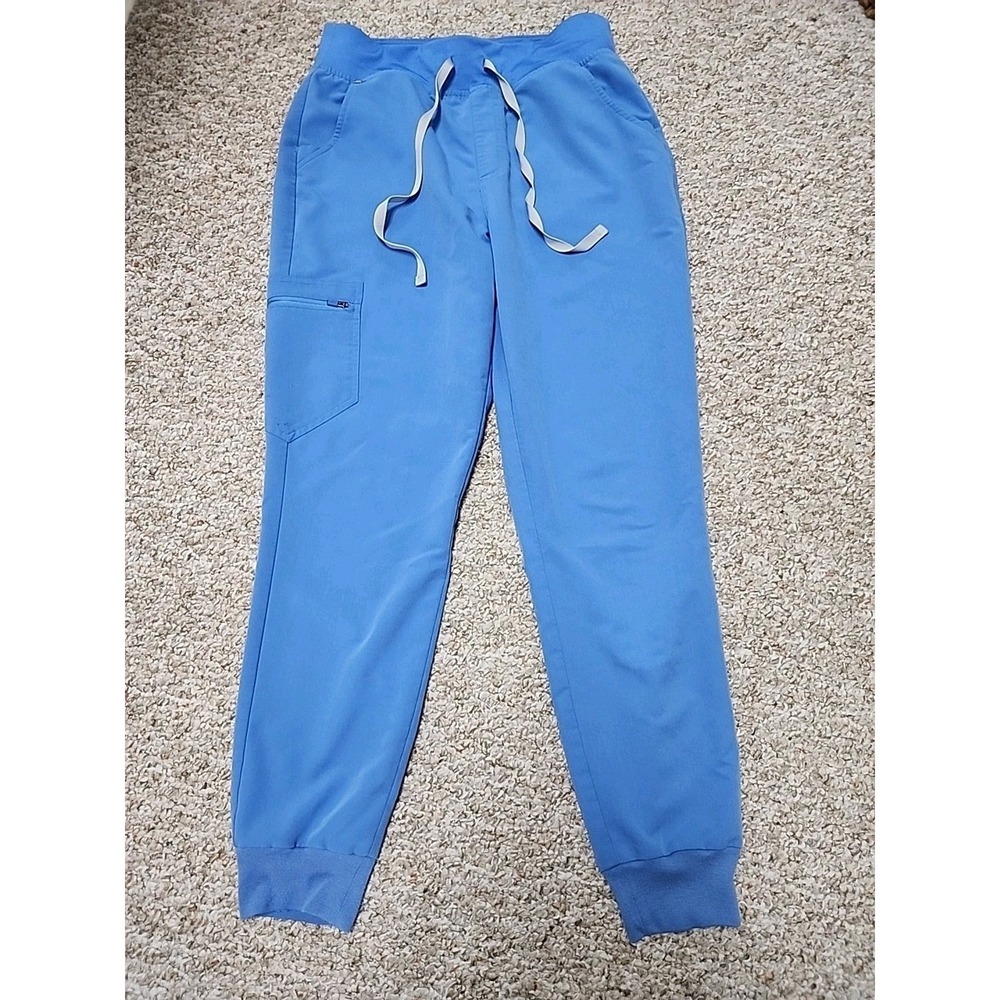 FIGS Pants Women's M Blue Technical Collection Drawstring  HW Zamora PO # 3201
